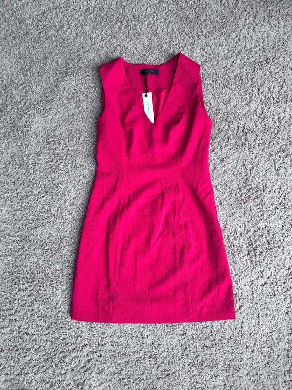Commense Red Dress with Side Zip